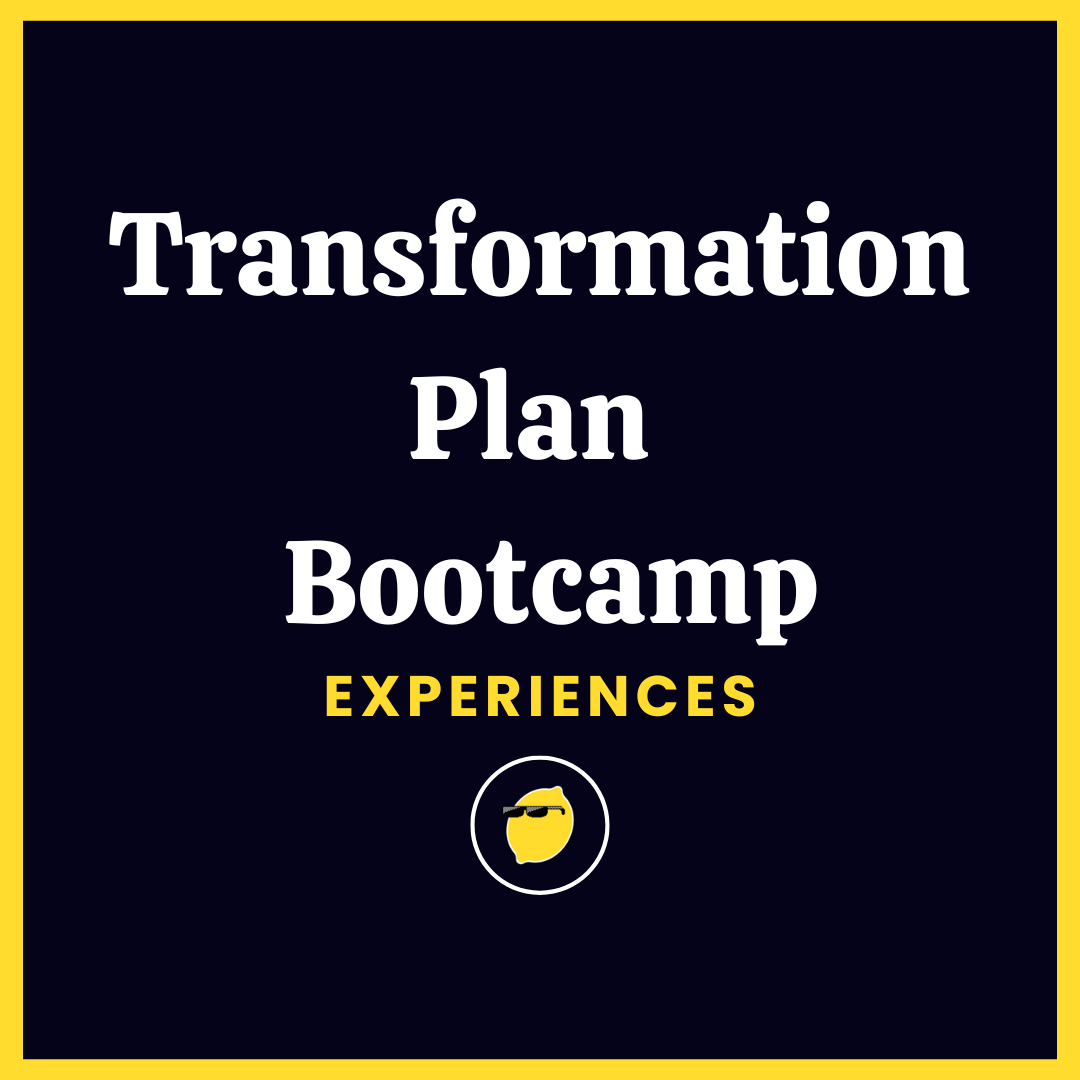 Transformation Plan Bootcamp